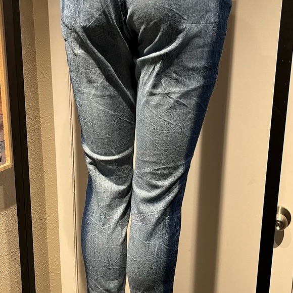 Blue Skinny Jeans with Natural Fading - Picture 10 of 13
